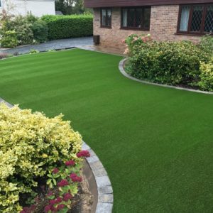 Front Artificial Grass Lawn