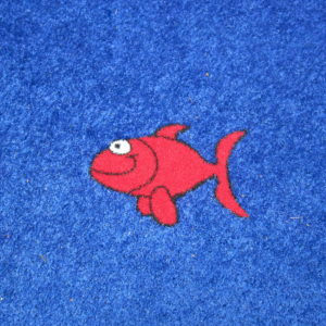 Red Artificial Grass Fish