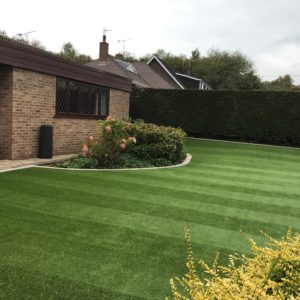 Large synthetic lawn